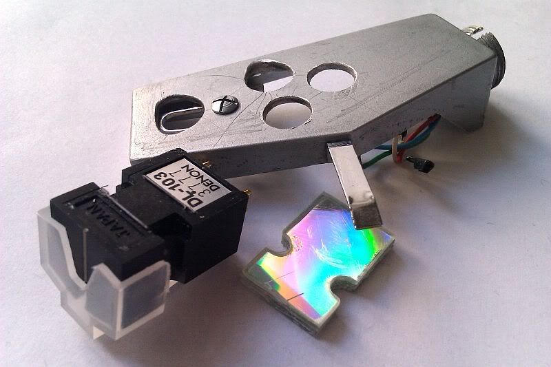 Butchered L75 Headshell, cartridge shim Tonearms Lenco Heaven